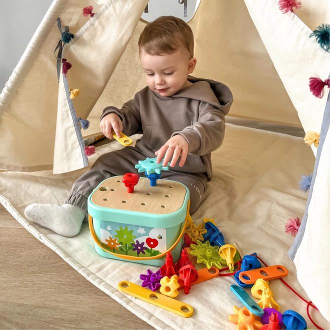 Woopie Green konštrukčný box Montessori 12v1