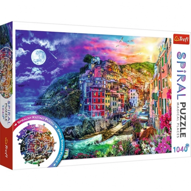 Spirálové puzzle Kouzelný záliv, Cinque Terre 1040 dielikov