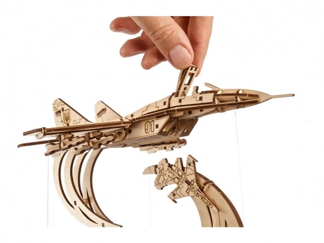 Ugears 3D drevené mechanické puzzle Dekoračný budík