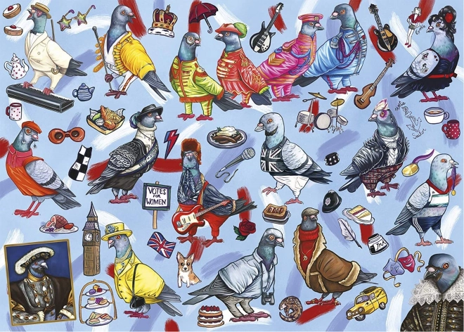 Puzzle Holuby z Británie 1000 dielikov