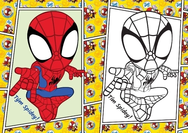 Omaľovánky Spidey A5 15x21cm