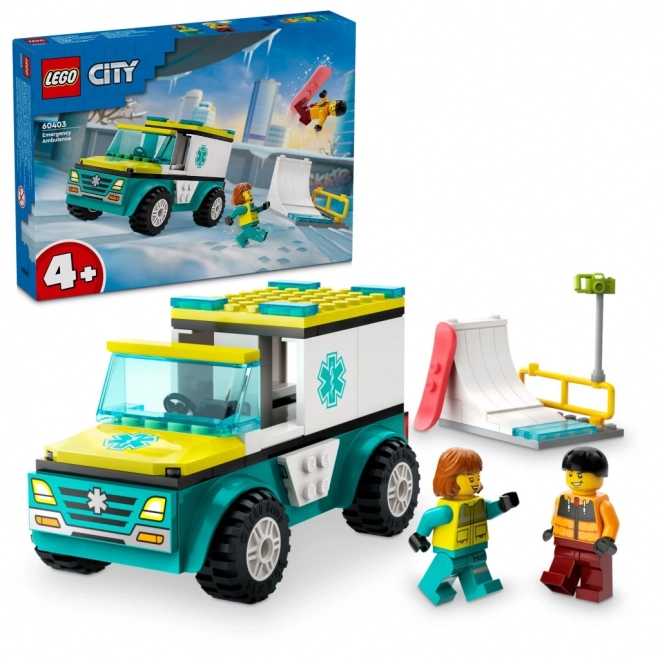 LEGO City Sanitka a Snowboardista