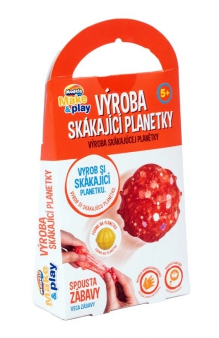 Výroba skákacej loptičky - oranžová