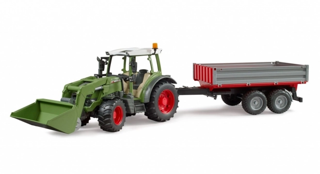 Farmár - Traktor Fendt Vario 211 s vlekom a nakladačom