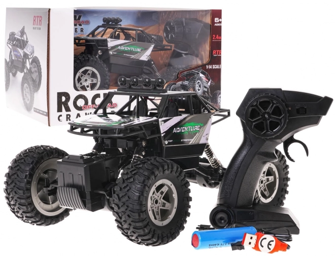 Zelený RC model auta Rock Shake