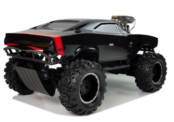 Zábavné zdatné auto na diaľkové ovládanie 4x4 čierne