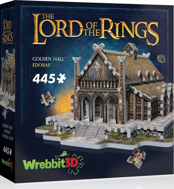3D puzzle Zlatá sieň Edoras z Pána prsteňov 445 dielikov