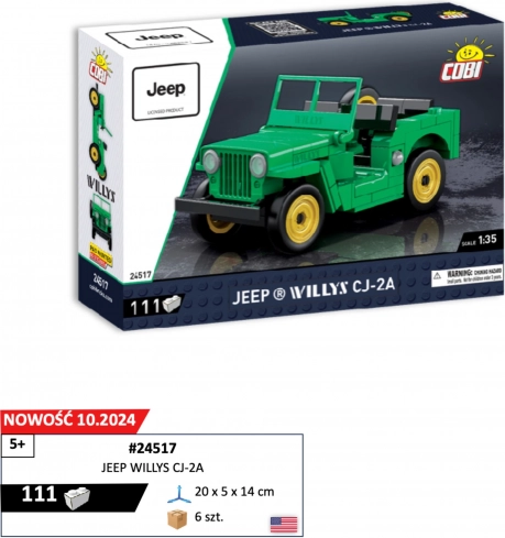Model JEEP WILLYS CJ-2A 1:35 stavebnica COBI