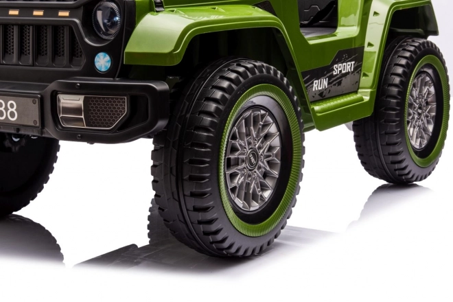 Detské auto na diaľkové ovládanie off road zelené