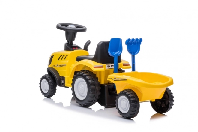 Odrážadlo traktor New Holland žlté