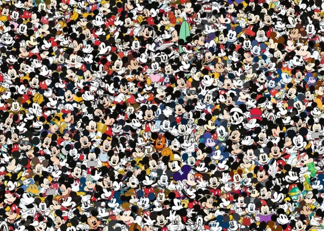 Ravensburger Puzzle Výzva: Mickey Mouse 1000 Dielikov