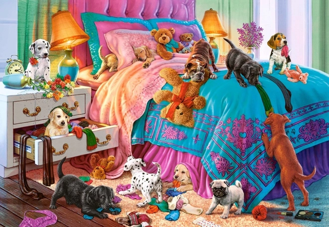 Puzzle 1000 dielikov - Beťárske šteniatka