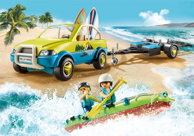 Playmobil Family Fun Plážové auto s prívesom na loď