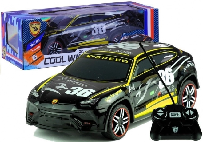 Diaľkovo ovládané športové auto Pilot R/C – Čierna
