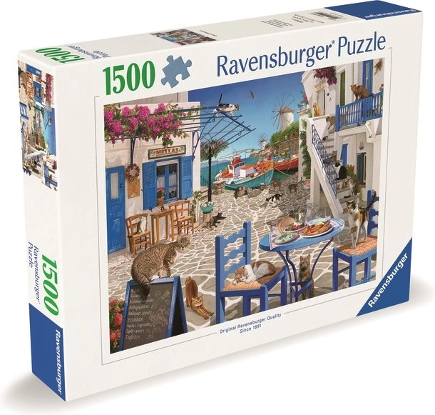 Ravensburger Puzzle Mačky na Mykonose 1500 dielikov