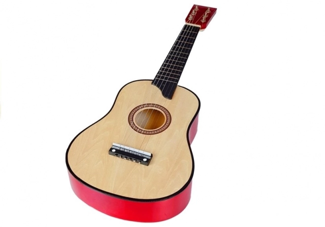 Drevená Gitara Krémová S Trsátkom
