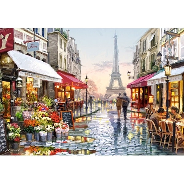 Puzzle Kvetinárstvo v Paríži 1500 dielikov