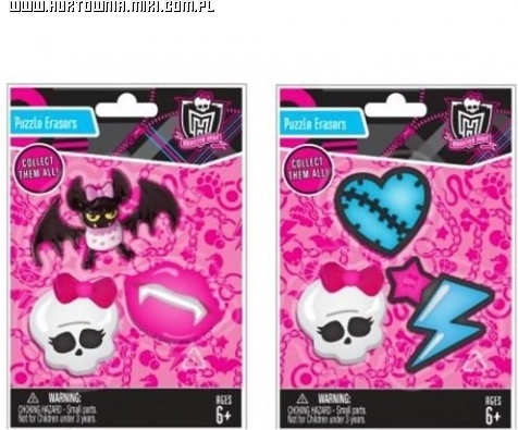 Sada gúm Monster High – Frankie Stein a priatelia