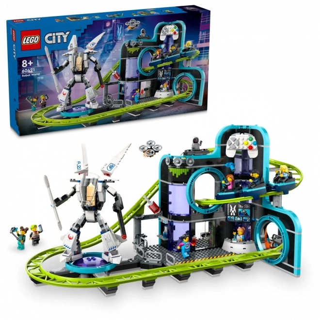 Lego City Park svet robotov s rollercoasterom