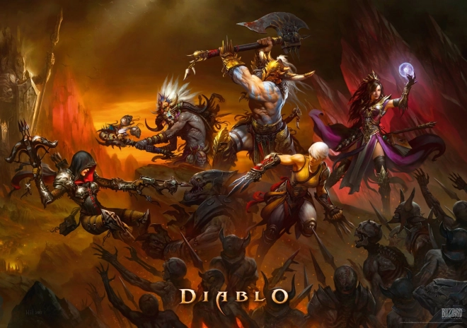 Puzzle Diablo - Súboj hrdinov 1000 dielikov