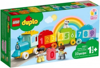 Lego Duplo vlak s číslami – učenie počítania