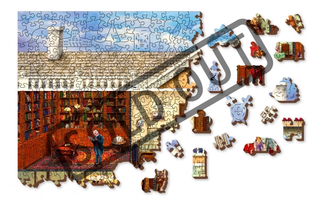 Drevené mesto Drevené puzzle Viktoriánske sídlo 2v1, 1010 dielikov EKO