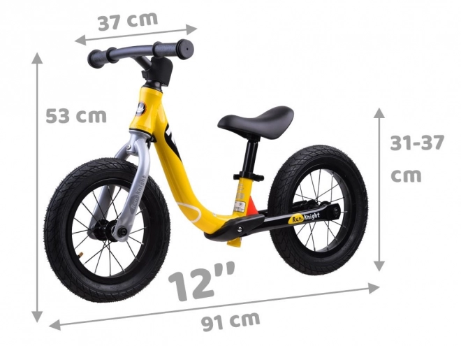 RoyalBaby odrážadlo Run Little Knight 12" – Červená