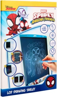 Kresliaca tabuľa LCD 28 cm Princezné, Spidey, Stitch