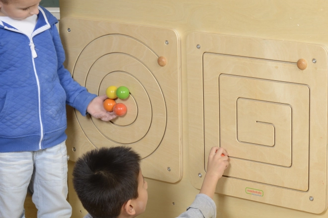 Tabuľka s posuvným špirálovým labyrintom Montessori Masterkidz