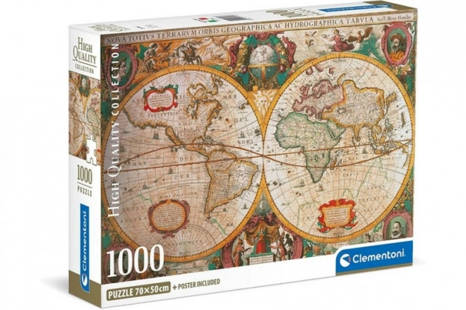 Clementoni Puzzle 1000 Dielikov - Staroveká Mapa