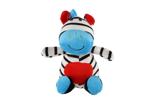 Plyšová chrastítko Zebra 24 cm