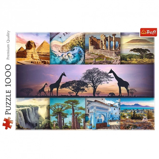 Puzzle 1000 dielikov Kolaž Afrika