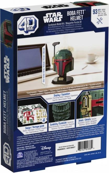 4D puzzle Star Wars helma Boba Fett