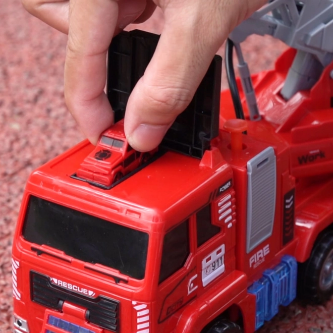 Interaktívne Hasičské Auto s Pohyblivým Rebríkom