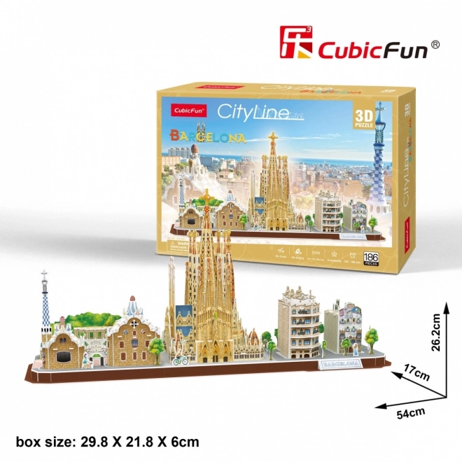 CubicFun: Puzzle 3D City Line Barcelona