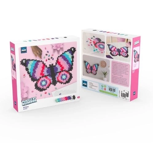 Plus-Plus Puzzle podľa čísel - Motýľ 800 dielikov