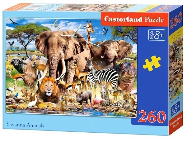 Castorland Puzzle Zvieratá zo savany 260 dielikov