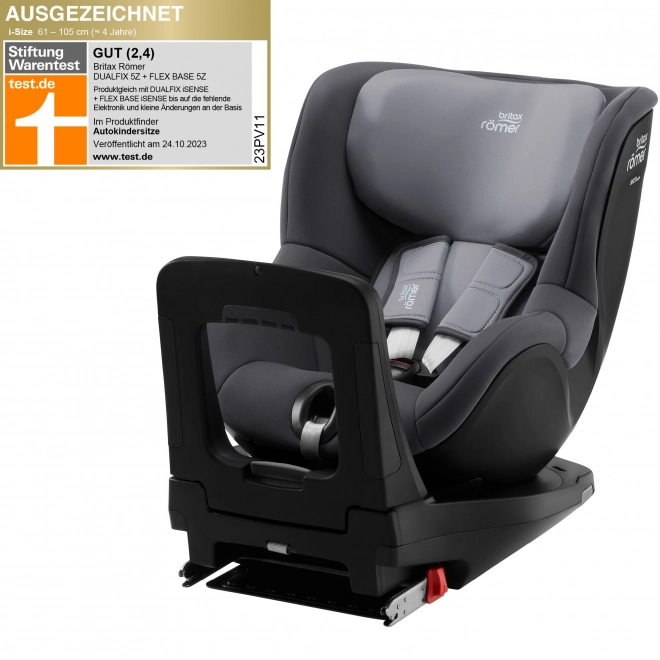 Autosedačka Britax Römer Dualfix 5Z a základňa Flex Base 5Z v Midnight Grey