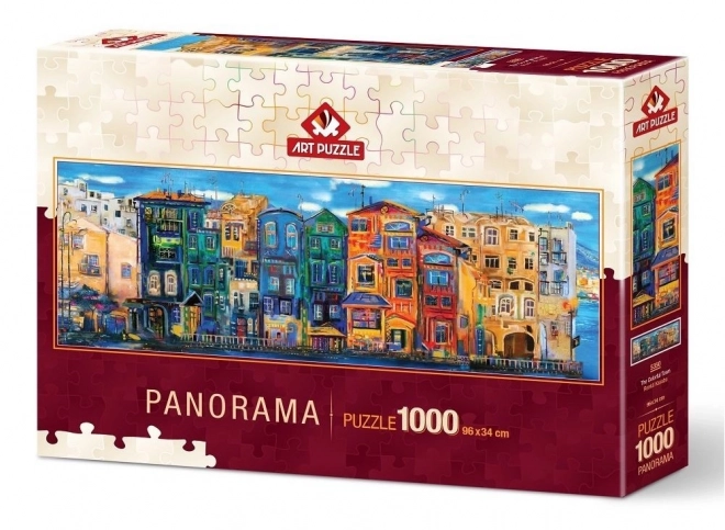 Panoramatické puzzle Farebné mesto 1000 dielikov