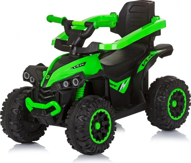 Odrážadlo so strieškou a vodiacou tyčou Chipolino ATV zelené