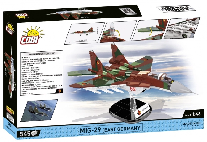 Cobi MiG-29 ozbrojené sily Východné Nemecko model 1:48