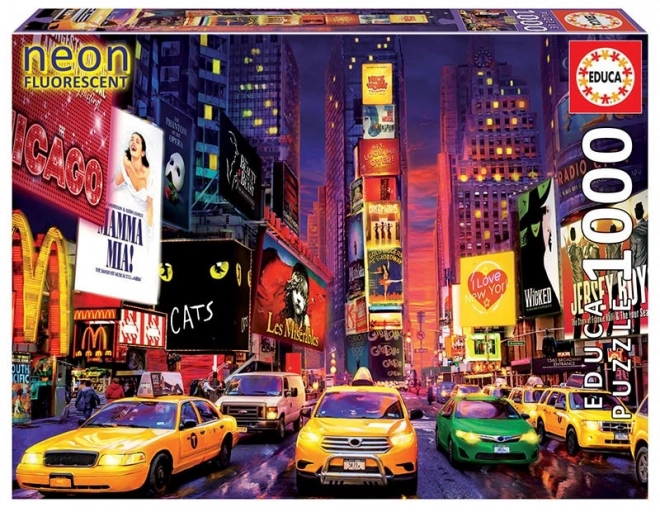 Svietiace puzzle Times Square, New York 1000 dielikov