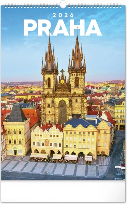 Nástenný kalendár Praha 2026