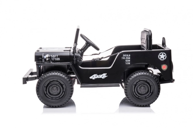 Auto na akumulátor čierne 4x4