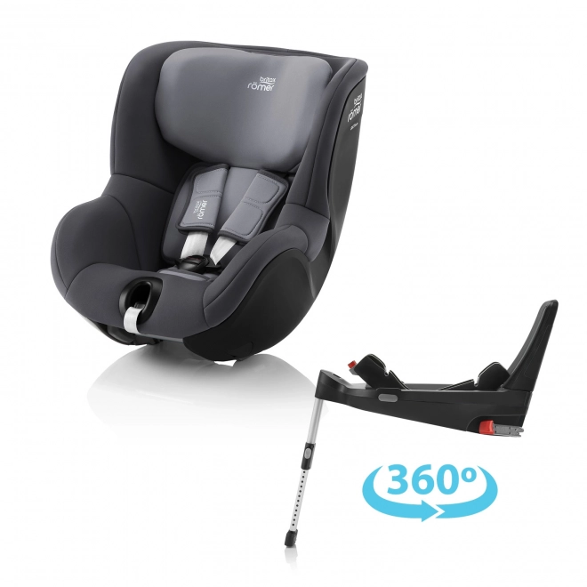 Autosedačka Britax Römer Dualfix 5Z a základňa Flex Base 5Z v Midnight Grey