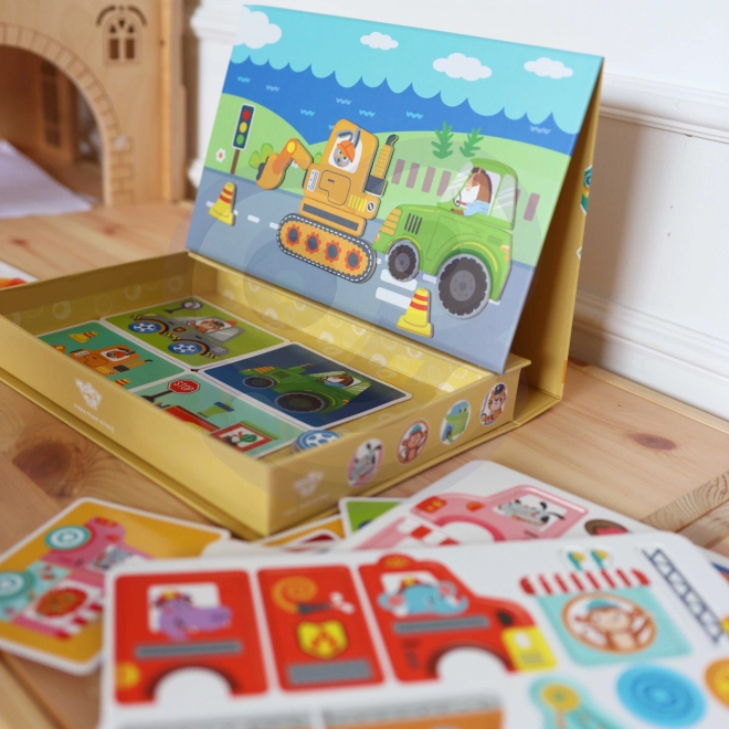 Tooky Toy Magnetická Montessori Skrinka s 80 Dielikmi