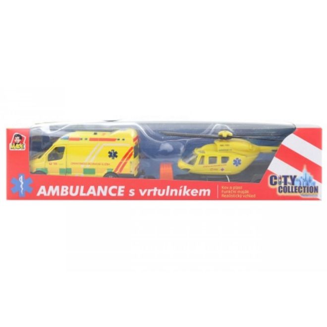 Záchranná súprava - sanitka a vrtuľník