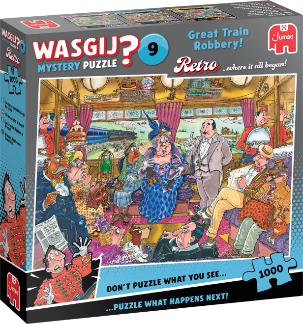 Jumbo Puzzle Wasgij Mystery 9: Veľká vlaková lúpež 1000 dielikov