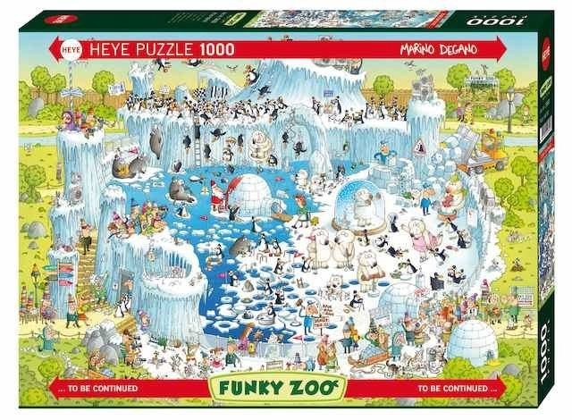 Puzzle Šílená ZOO: Polárna expozícia 1000 dielikov