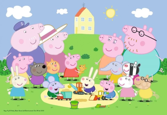 Puzzle Švinka Peppa Piknik 35 dielikov